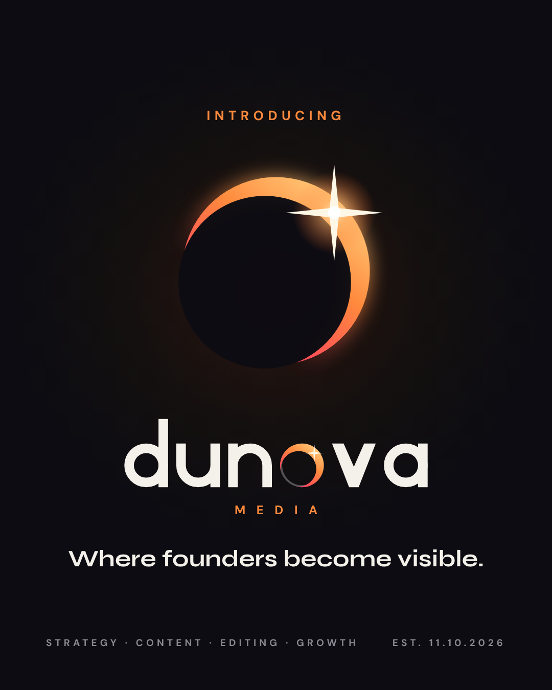Dunova launch post
